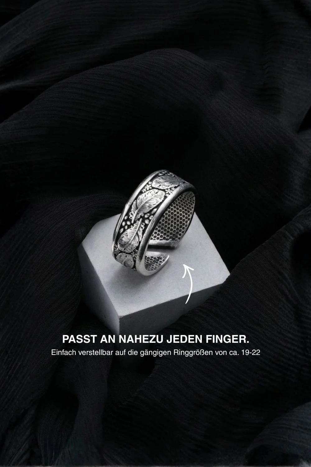 Feather Open Ring - Image 3