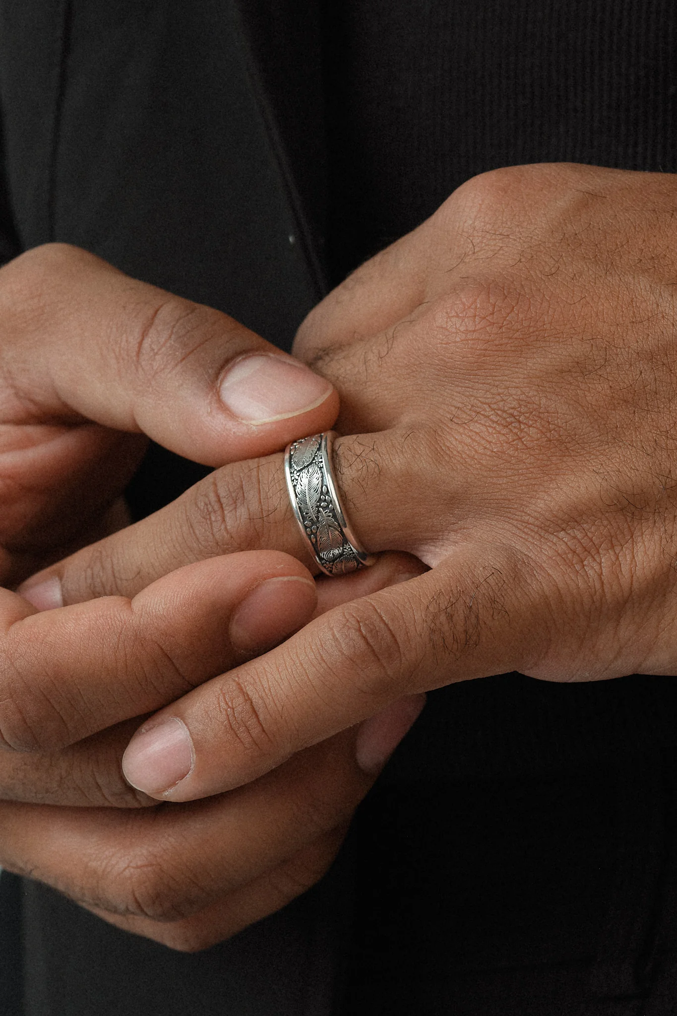 Feather Open Ring - Image 6