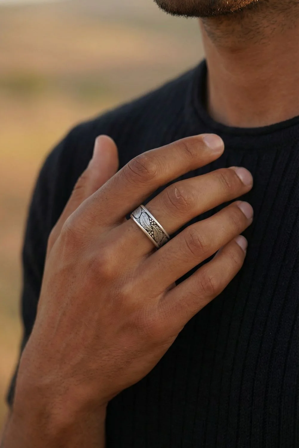 Feather Open Ring - Image 9